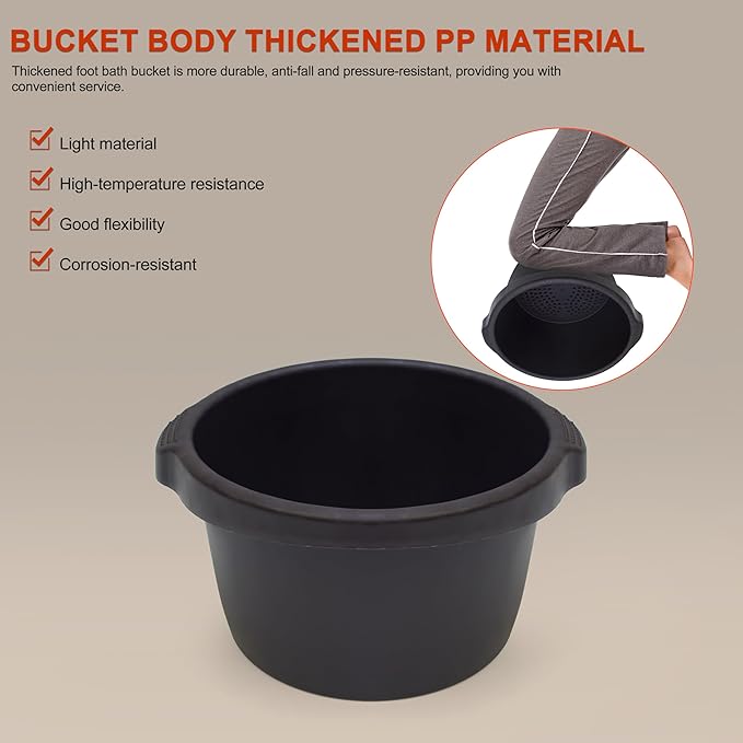 Elitzia Foot Care Products Thickened Portable ABS Foot Bath Bucket Home Use Pedicure Spa Or Massage Salon Use ET26874
