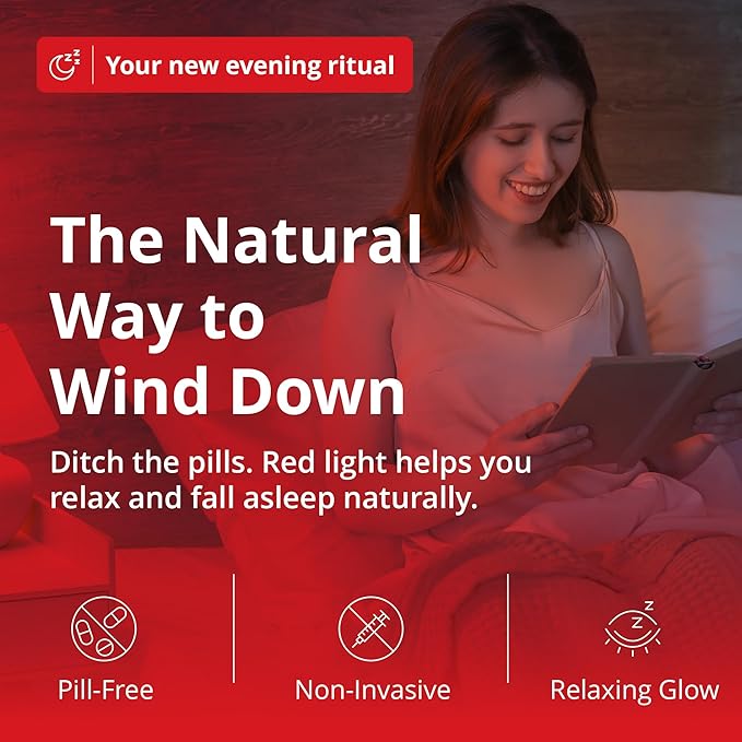 Revive by Gamma - 670nm - Red Light Bulb Sleep Therapy - Melatonin Promoting Natural Sleep Aid