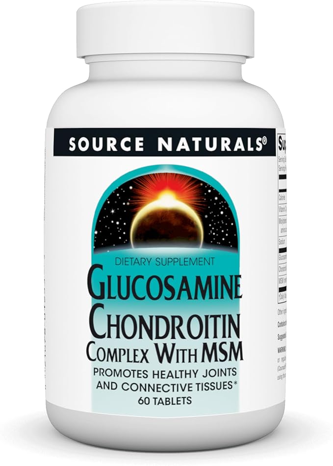 Source Naturals Glucosamine Chondroitin Complex with MSM, 60 Tablets
