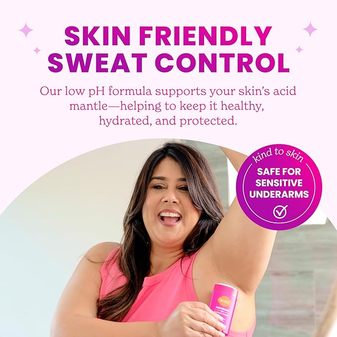 Lume Deodorant Plus Sweat Control - Smooth Solid Stick - Extra Strength Antiperspirant - 72 Hour Odor And Sweat Control - Baking Soda Free, Skin Loving - 2.6 ounce (Soft Powder) Pack of 2