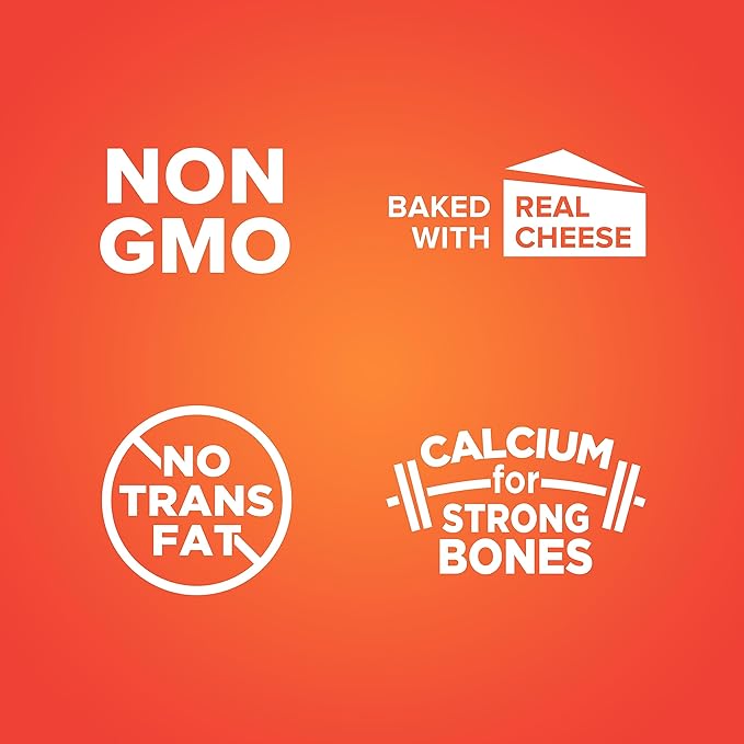 Pure Protein Cheesy Crackers, Cheddar, High Protein Snack, 10G Protein, 1.06 Oz (Pack of 12)