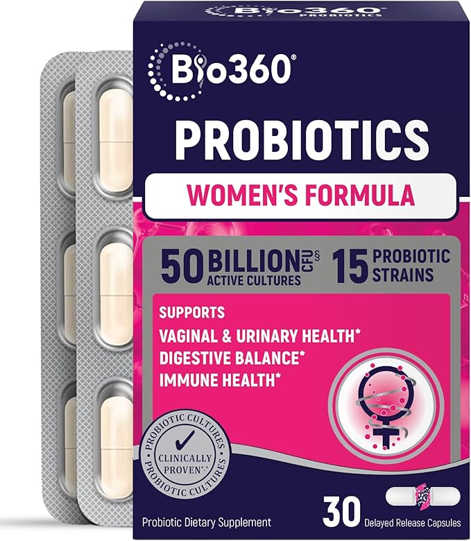 Probiotics for Women Vaginigal Health - Supports pH Balance, Vaginal, Urinary, & Digestive Health - 50 Billion CFU & 15 Unique Strains for Healthy Vaginal Odor & Vaginal Flora - Shelf Stable