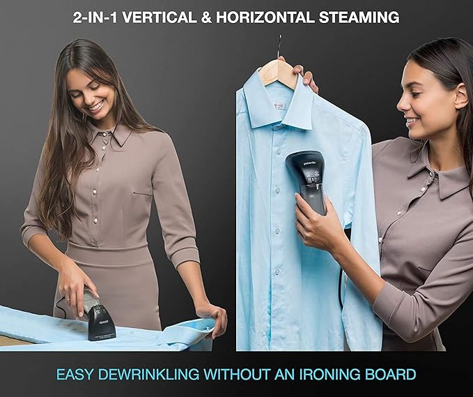 Travel Size Compact Travel Garment Steamer for Clothes to Go and Home Safe for Any Fabrics - Portable Handheld Steamer Powerful Steam Generator Iron for Clothes Best for Travel, 110V