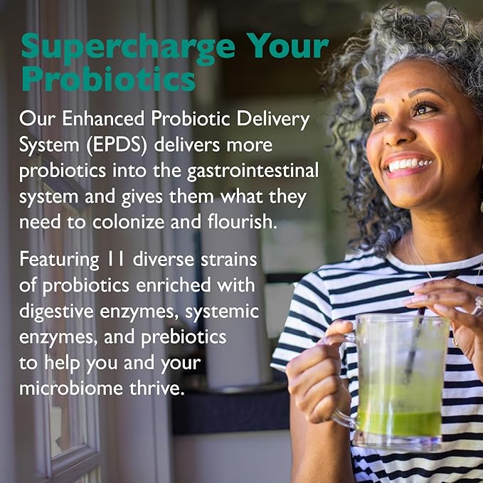 Floracor - Supports Gut & Intestinal Health - Premium Probiotic, Prebiotic and Enzyme Formula - 60 Vegetarian Capsules