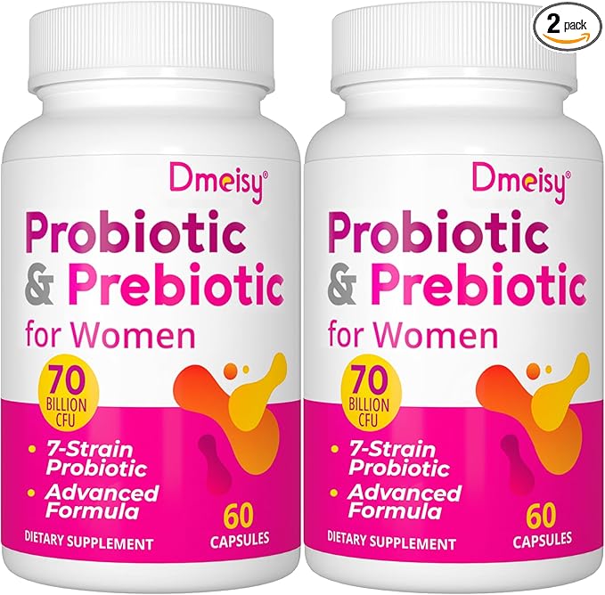 Vaginal Probiotics, 70 Billion CFU Probiotics for Women, 13-in-1 Womens Probiotic & Organic Prebiotics for Vaginal, Urinary, pH Balance, Immune, Gut & Digestive, Bloating Health - 4 Months Supply