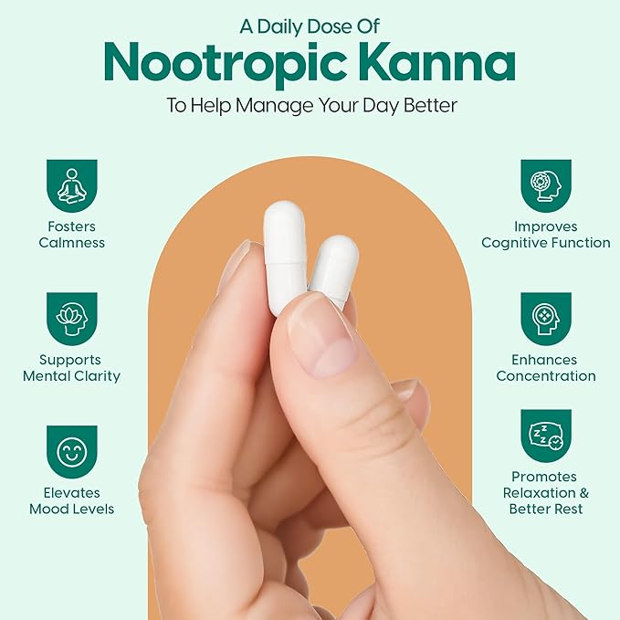 Kannect Sceletium Tortuosum Dietary Supplement - 100mg Nano Infusion Extract for a Natural Calm & Mood Boost - Enhances Mental & Physical Health - 30 Servings