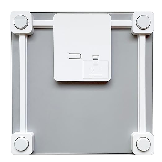 Taylor Digital Glass Bathroom Scale for Body Weight, 400 lb Capacity, Durable Tempered Glass Platform and Easy to Read, White