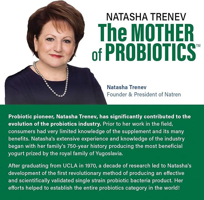 Natren Healthy Trinity Probiotics Supplement - 90 Dairy and Gluten Free Gel Capsules - Improve Gut and Digestive Health, 30 Billion CFU - Lactobacillus Acidophilus, Bifidobacterium, Bulgaricus