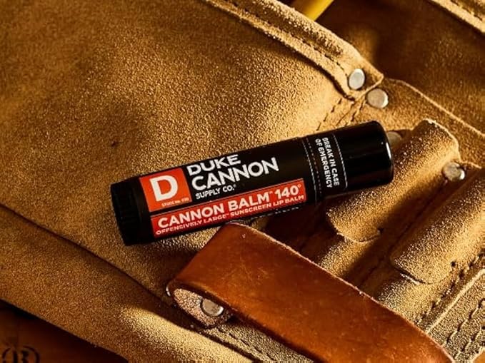 Duke Cannon Cannon Lip Balm 140° & Tactical Lip Protectant Bundle - SPF 30 & SPF 15, Blood Orange Mint & Fresh Mint Flavors, 4-Pack (2 Pack Each Flavor)