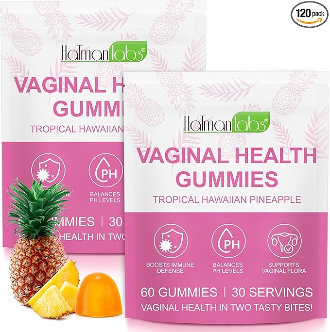 120 PCS Vital Vaginal Probiotics Source Feminine Gummies PH Balance for Women Feminine Balance Gummies Womens Vaginal Health Supplement