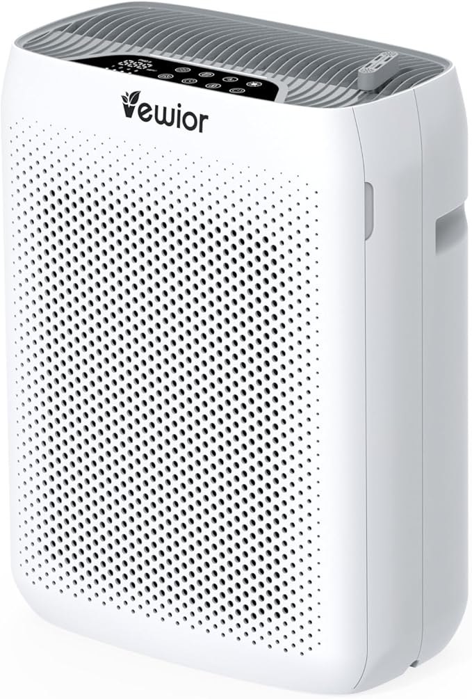 VEWIOR Air Purifiers for Home Large Room Up to 3000Sq.ft, H13 HEPA Filter Air Purifier for Bedroom with PM2.5 Display Air Quality Sensor, Sleep Mode, Timer, Air Cleaner for Smoker