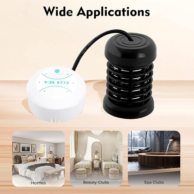 TTOUOI Portable Ionic Detox Foot Bath Machine, 25WFoot Detox Spa Ion Cleanse Chi Machine with 30min Timing for Home Club Salon Use（Tub Not Include）