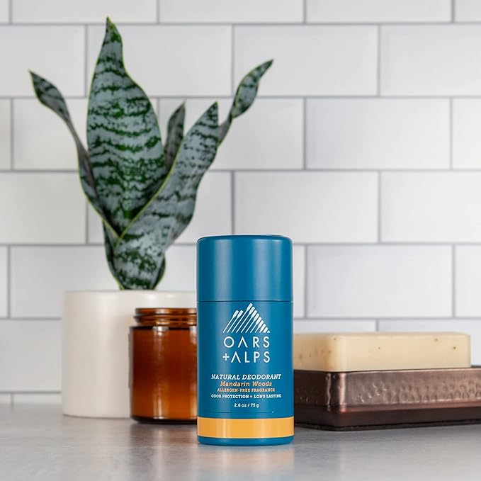 Oars + Alps Aluminum Free Deodorant for Men and Women, Dermatologist Tested and for Sensitive Skin, Travel Size, Variety, 3 Pack, 2.6 Oz Each