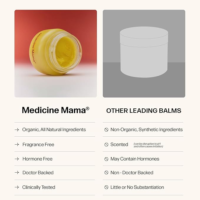 VMAGIC by Medicine Mama Organic Vulva Balm – Intimate Skin Care, Menopause Support – Relieves Feminine Dryness, Itching & Irritation – Hormone Free, Vaginal Moisturizer for Women – 2-pack (2 oz ea)