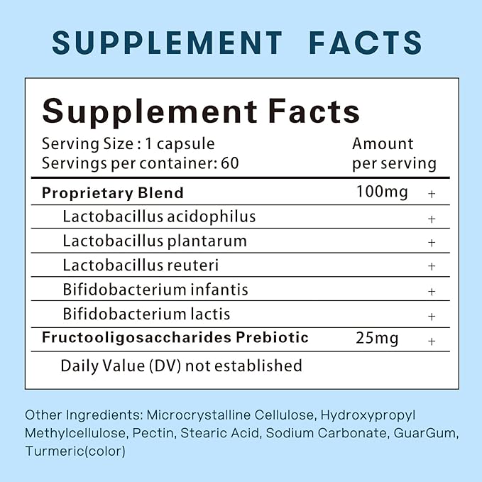 Women’s Probiotic, 50 Billion CFUs, with Prebiotics & Cranberry, Supports Digestive, Immune & Vaginal Health, 60 Capsules