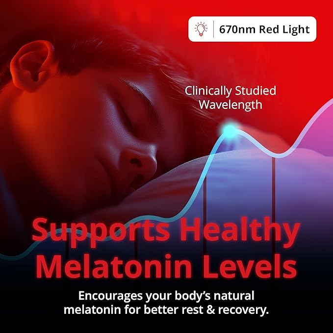 Revive by Gamma - 670nm - Red Light Bulb Sleep Therapy - Melatonin Promoting Natural Sleep Aid