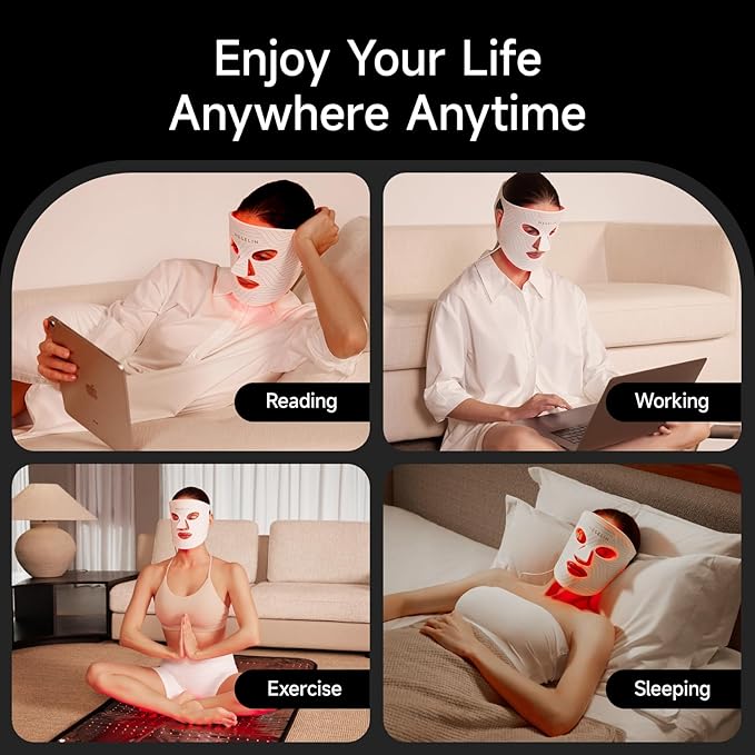 Upgrade Led Red Light Therapy Mask
