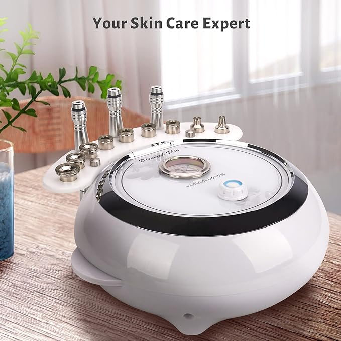 3 in 1 Diamond Microdermabrasion Machine, Yofuly 65-68cmHg Suction Power Professional Dermabrasion Equipment for Facial Skin Care