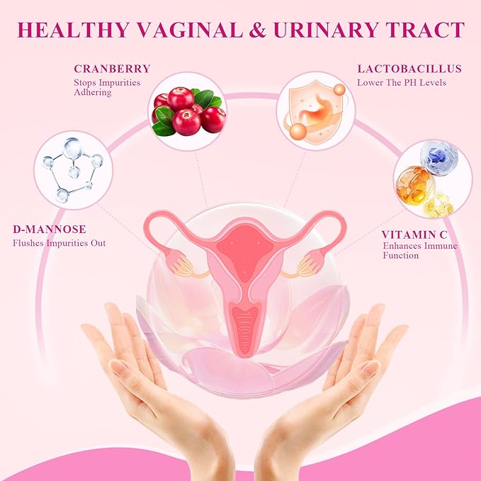 Deepure Probiotics for Women- 30 Billion CFU Women's Probiotic Capsules with Prebiotic Cranberry Supports Vaginal pH Balance, Digestive & Immune Health 60 Vegetarian Capsules
