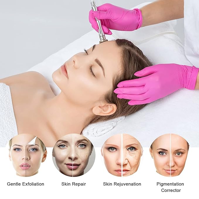3 IN 1 Diamond Microdermabrasion Machine, Professional Beauty Facial Care Equipment Microdermabrasion Device with Vacuum Spray Skin Care for Salon Personal Home Use,108a
