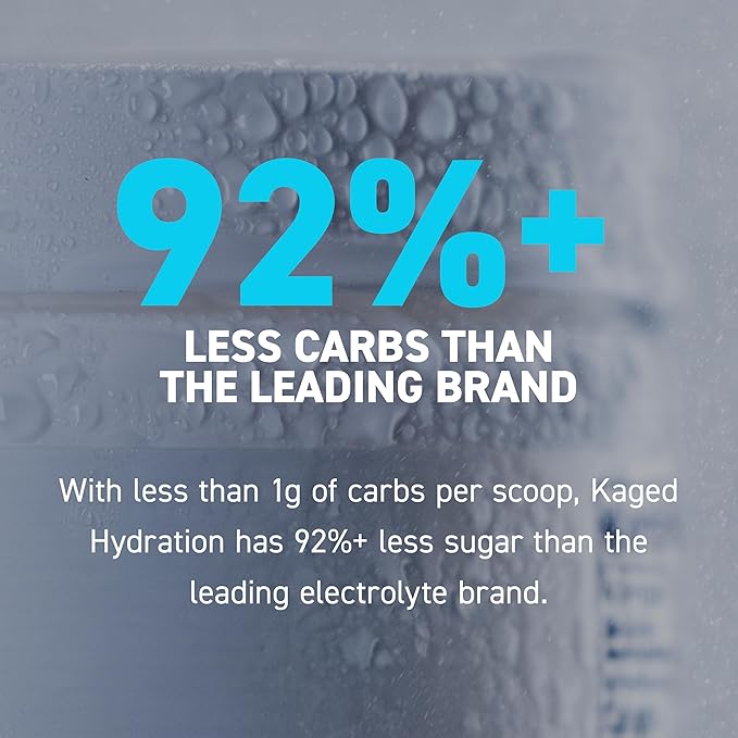 Kaged Hydration Electrolytes Powder | Fruit Punch | Hydra-Charge Sports Drink Mix | Pre, Post, Intra Workout | Low Carb, Vegan, Gluten Free | Supplements for Men & Women | 60 Servings