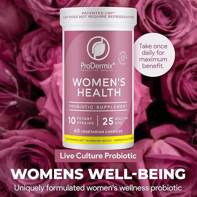 Probiotics for Women, Vaginal Probiotic, Promotes PH Balance, UT Health, 25 Billion CFU, Once Daily Womens Supplement, Kosher, (60 Capsules)