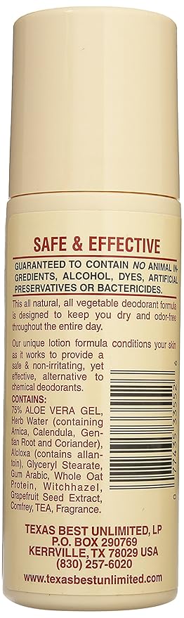 Alvera All Natural Roll-on Deodorant Aloe and Almonds - 3 Oz, 3 Fluid Ounce