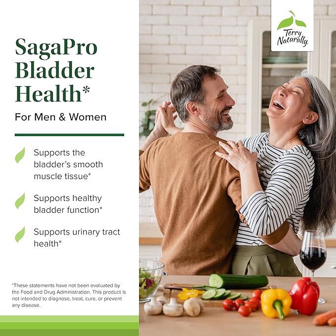 Terry Naturally SagePro Bladder - Bladder Support Supplement - Dietary Supplement with Angelica Leaf Extract - Vegan Capsules to Aid Urinary Tract Function & Health - 30 Capsules