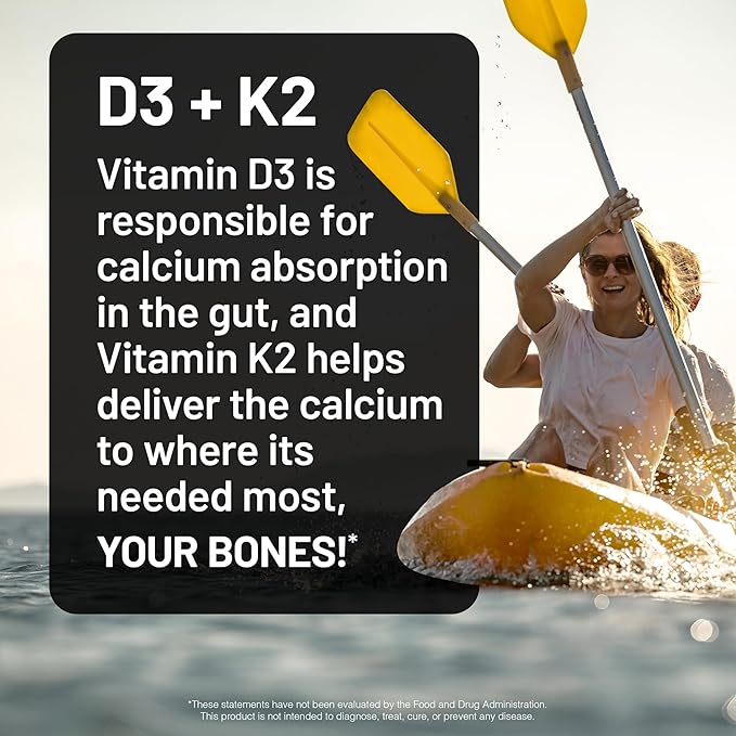 NatureWise Vitamin D3 10,000 IU Plus K2 (MK-7) 200 mcg with Organic Extra Virgin Coconut Oil - Supports Calcium Absorption, Bone, Heart & Immune Health - Non-GMO, Soy & Gluten-Free - 90 Softgels