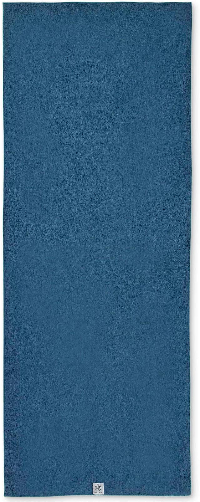 Gaiam Stay Put Yoga Towel Mat (Fits Over Standard ) Size - 68"L x 24"W, Lake