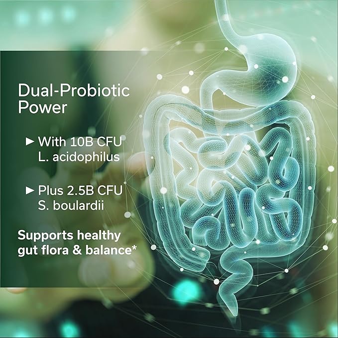 Gut Protector Advanced | Supports Digestive Health During Travel | Probiotics for Gut Health and Immune Function | Travel Essential Formula | 12.5 Billion CFU | 30 Servings (Veg Caps)