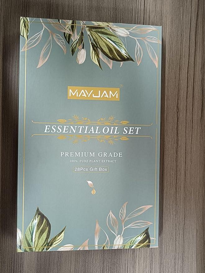 Top 28 Essential Oil Set for Diffuser Massage, 24x5ml Essential Oil Singles, 4x10ml Essential Oil Blends for Home Office Yoga