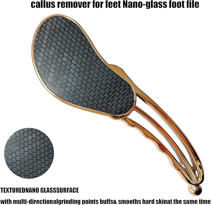 Hard Skin Remover Nano-Glass Foot File, Easily Remove Hard Skin and Dead Skin Foot Scrubber,Wet and Dry Feet Callus Remover for Feet,Nano-Glass Veinsgrain Foot File，Professional Foot Care Tools