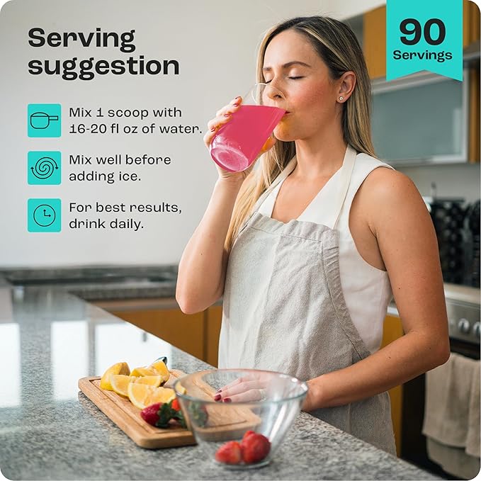 KEY NUTRIENTS Multivitamin Electrolytes Powder No Sugar for Recovery - Refreshing Watermelon Electrolyte Powder - Hydration Powder - No Calories, Gluten Free Electrolytes Powder - 90 Servings