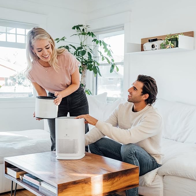 Medify MA-14 Air Purifier with True HEPA H13 Filter 428 ft² per Hour for Smoke, Odors, Pollen | Removal to 0.1 Microns White, 2-Pack