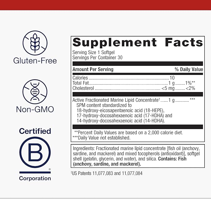 Metagenics SPM Active One Daily - Joint Soreness Supplement with Pro Resolving Mediators* - Encourages Soothing Relief* - Features Next Generation Omega Fish Oil - Non-GMO & Gluten-Free - 30 Softgels