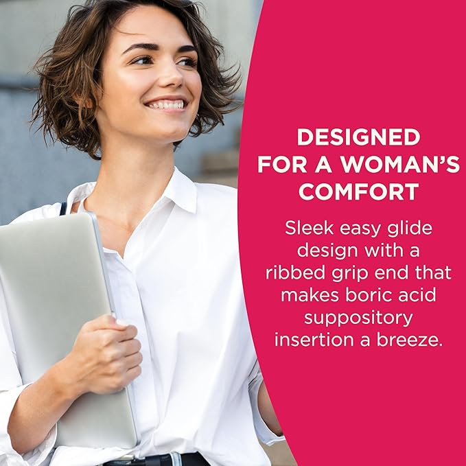 BoriCap - Boric Acid Vaginal Suppository Applicators - Hygienic Solution for Easy Glide Applicator Insertion - Washable and Reusable - Feminine Care and Hygiene Products - Made in USA by Heale - 7 ct