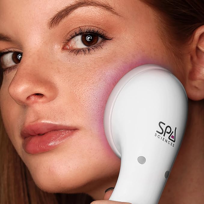 Spa Sciences CLARO Clinically Proven Blue & Red LED Acne Treatment Light Therapy System-FDA Cleared-Rechargeable- Professional Home Acne Healing/Clearing Treatment