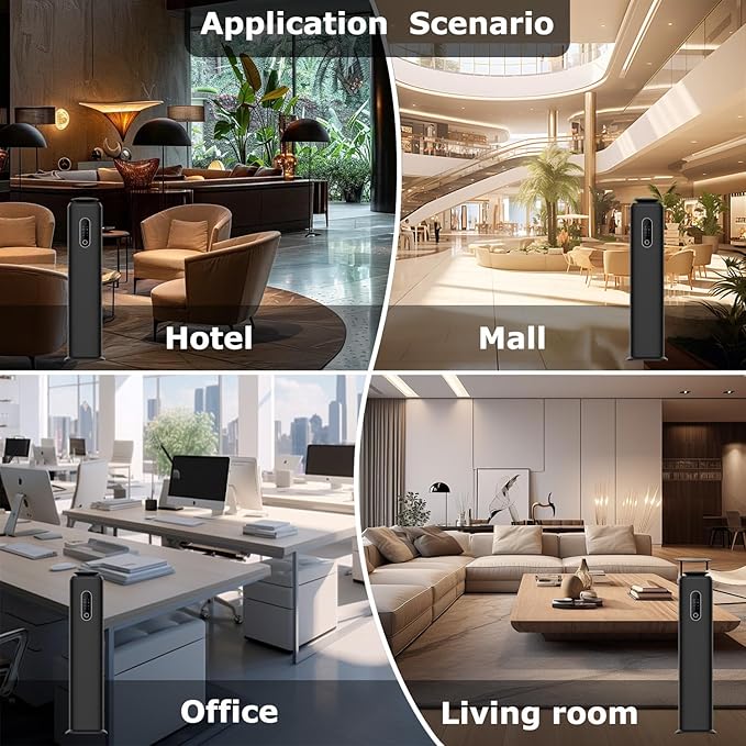 1000ML- Commercial Diffuser Machine With WIFI App Control for Whole House - Cover 10000 Sq Ft - Tower Hotel Scent Diffuser - Scent Air Machine & Waterless Essential Oil Diffuser for Large Room - Black