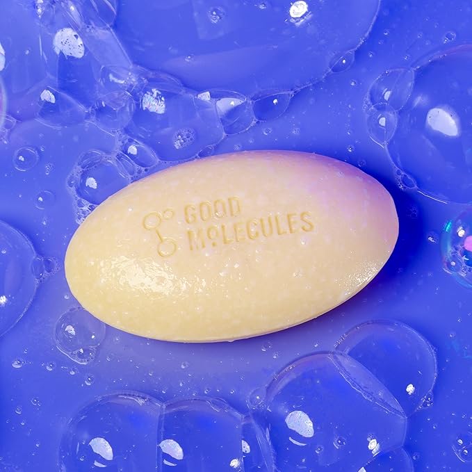 Good Molecules Hydrate and Cleanse Bar - Soap Free Bar with Shea Butter and Macadamia Seed Oil for Ultra Hydrating Body and Face Moisturizer - Skin Care