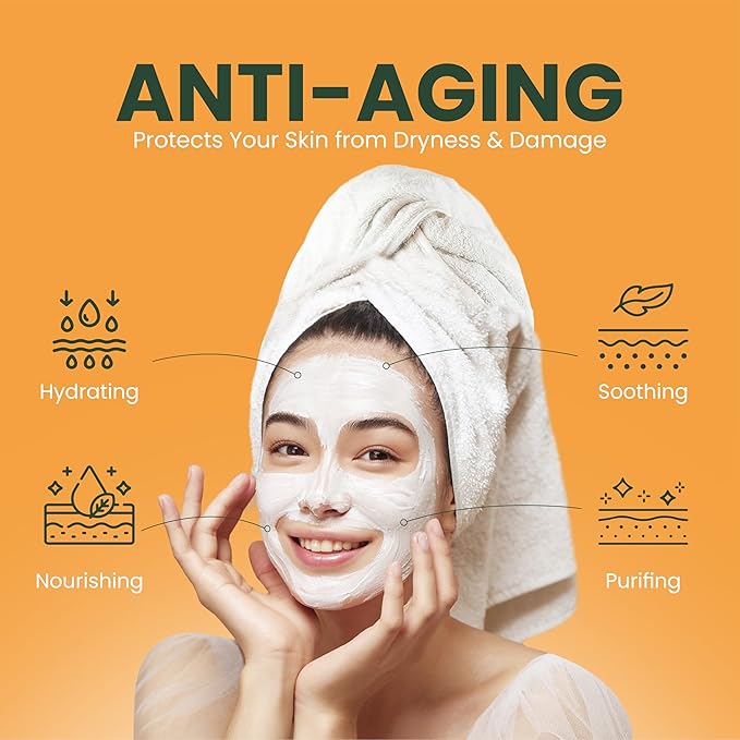MUDMASKY Face Moisturizer Cream - Serum-Infused Moisturizer for Deep Hydration - Lightweight Skin Care with Mango, Almond & Sunflower Oils - All-Natural Beauty Product Imported from France