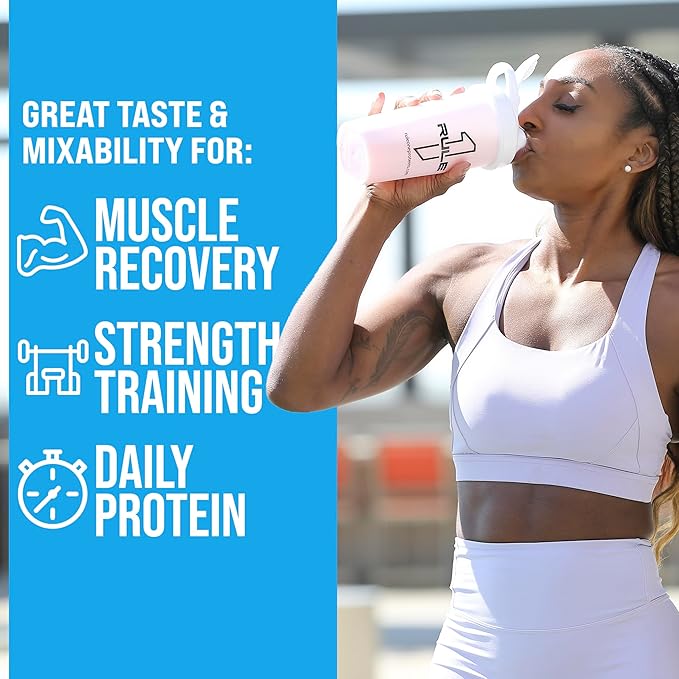 Rule 1 Whey Protein – 24g Fast-Acting Protein from All-Whey Sources with Naturally Occurring EAAs & BCAAs for Workout Recovery or Anytime Use (2 Pounds*, Salted Carmel)