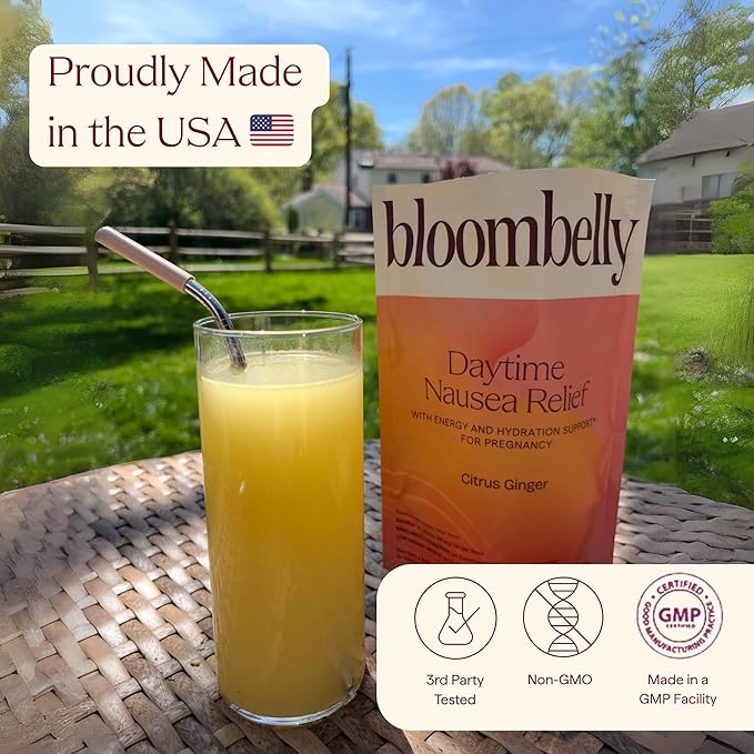 Morning Sickness + Nausea Relief. Electrolytes Hydration Support. Safe Energy Boost + Prenatal Vitamins with Magnesium, Vitamin b6. First Trimester Pregnancy Must Haves 60 Servings