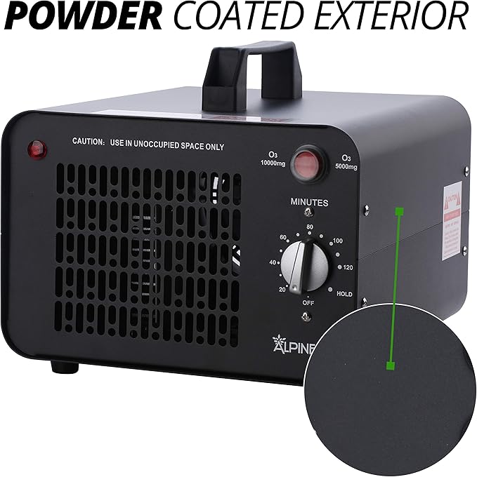 110W 60,000 mg/h Ozone Generator Air Ionizer Ozone Odor Eliminator for Home and Kitchen, Commercial Ozone Machine Odor Removal Air Purifier for Office, Cars, & Rooms