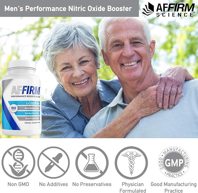 Affirm Science L-Citrulline Dietary Supplement 750mg 60 Tablets | Circulation and Male Performance | Created by Dr. Judson Brandeis
