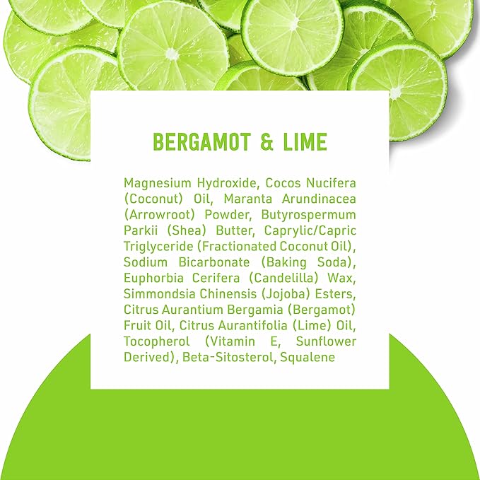 Schmidt's Aluminum Free Natural Deodorant Bergamot & Lime 2 count For Women and Men, with 24 Hour Odor Protection, Certified Cruelty Free, Vegan Deodorant, 2.65 oz