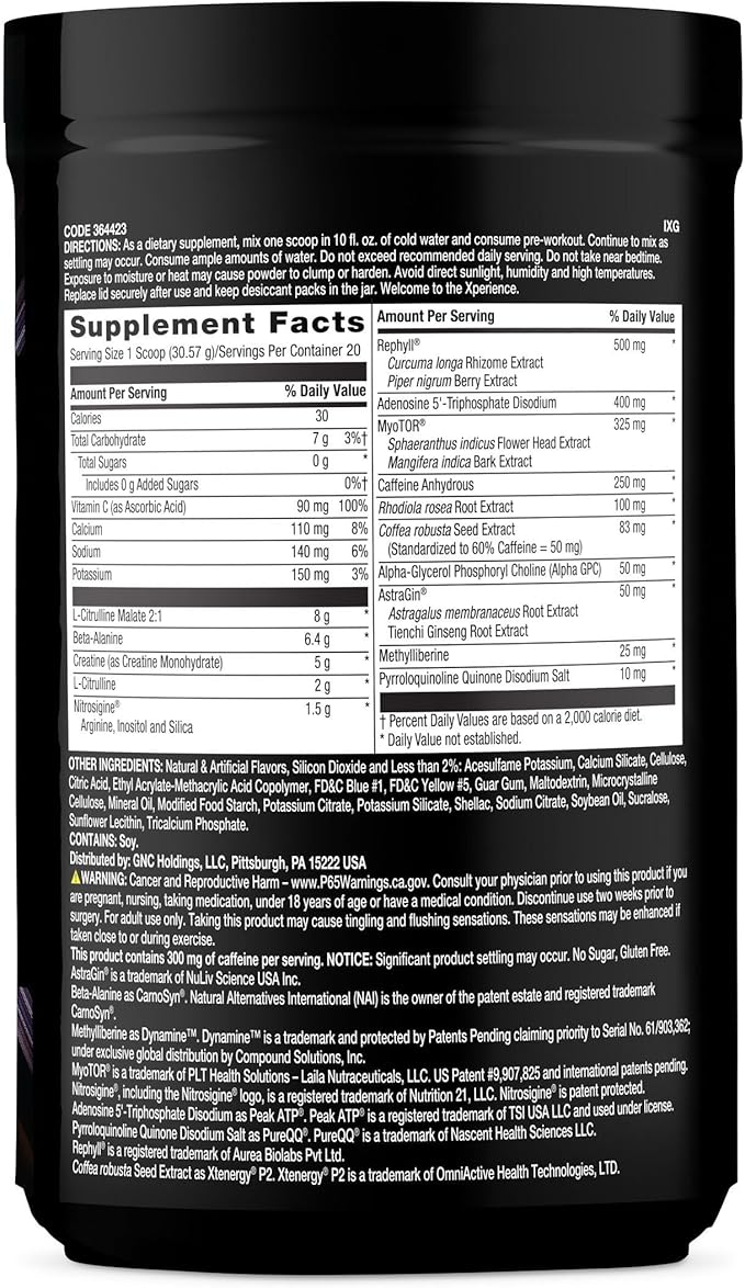 BEYOND RAW Concept X, Clinically Dosed Pre-Workout Powder, Contains Caffeine, L-Citrulline, Creatine, and Beta-Alanine, Gummy Worm Flavor, 20 Servings
