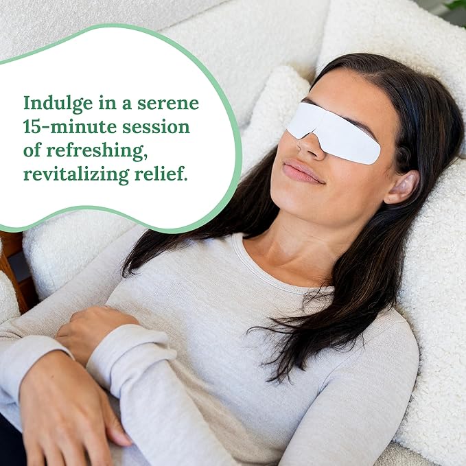Rescue: Hydrogel Self Cooling Compress | Cold Eye Masks for Puffy Eyes | Self Cooling Eye Compress for Fast Relief | Travel Ready | 6 Count