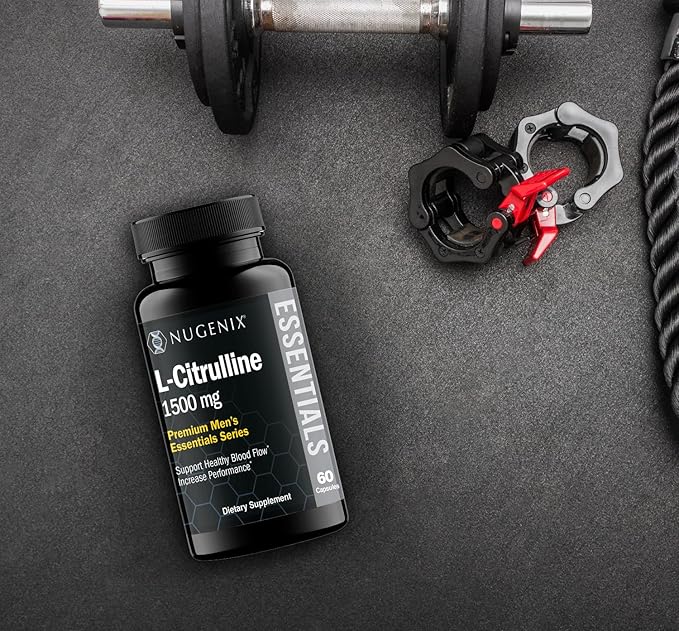 Nugenix Essentials L-Citrulline Supplement for Enhanced Blood Flow and Performance - 1500 mg, 120 Capsules