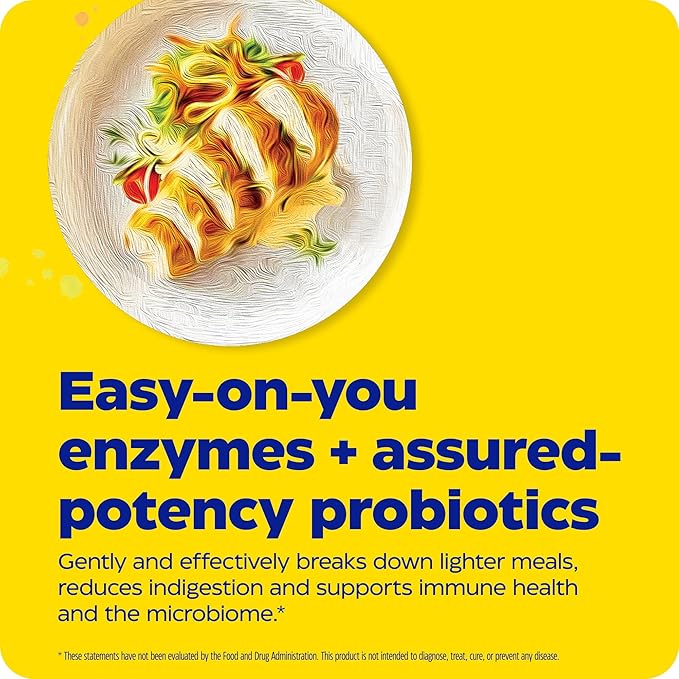 Enzymedica, Digest Basic + Probiotics, Gentle Digestive Enzymes with 400 Million CFU Active Cultures per Capsule, 90 Count